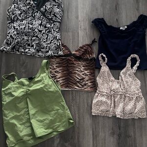 Y2k and modern shirts, bundle